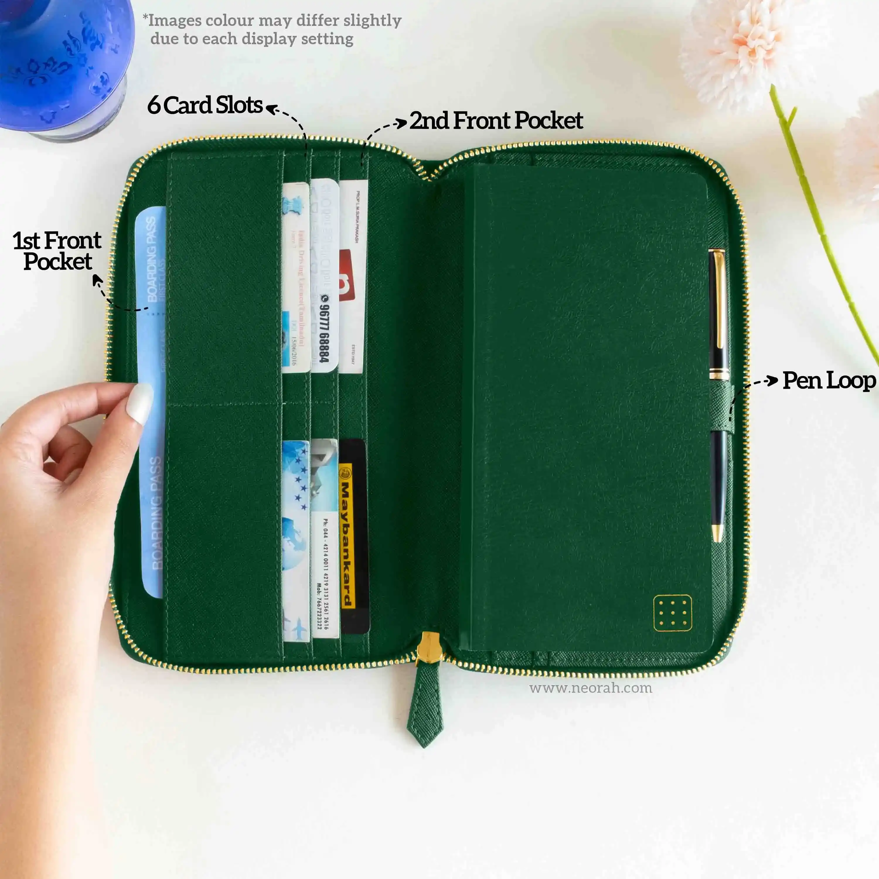 PETITE - REFILLABLE QUILTED ORGANISER SLEEVE - ZIP - Image 14