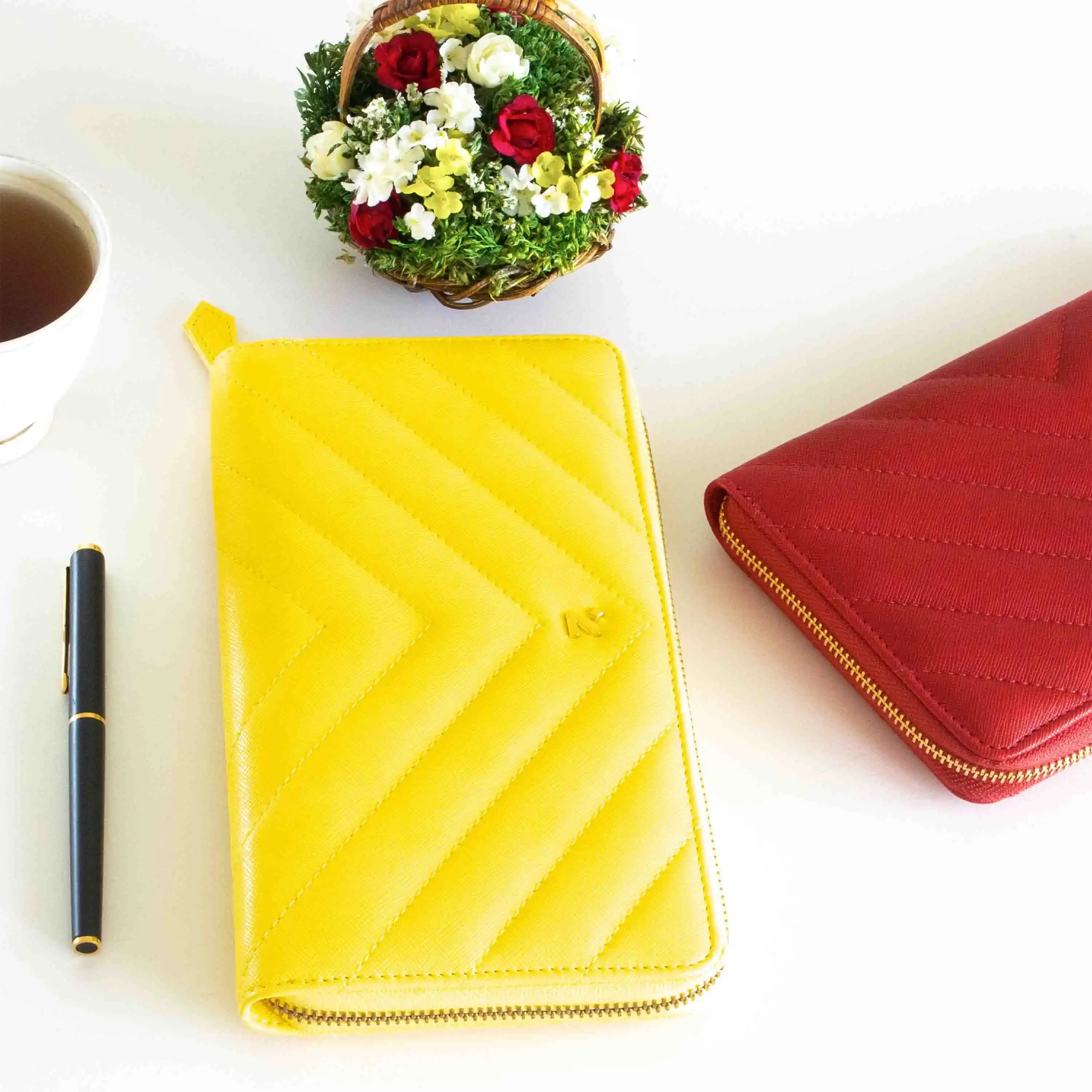 PETITE - REFILLABLE QUILTED ORGANISER SLEEVE - ZIP - Image 149