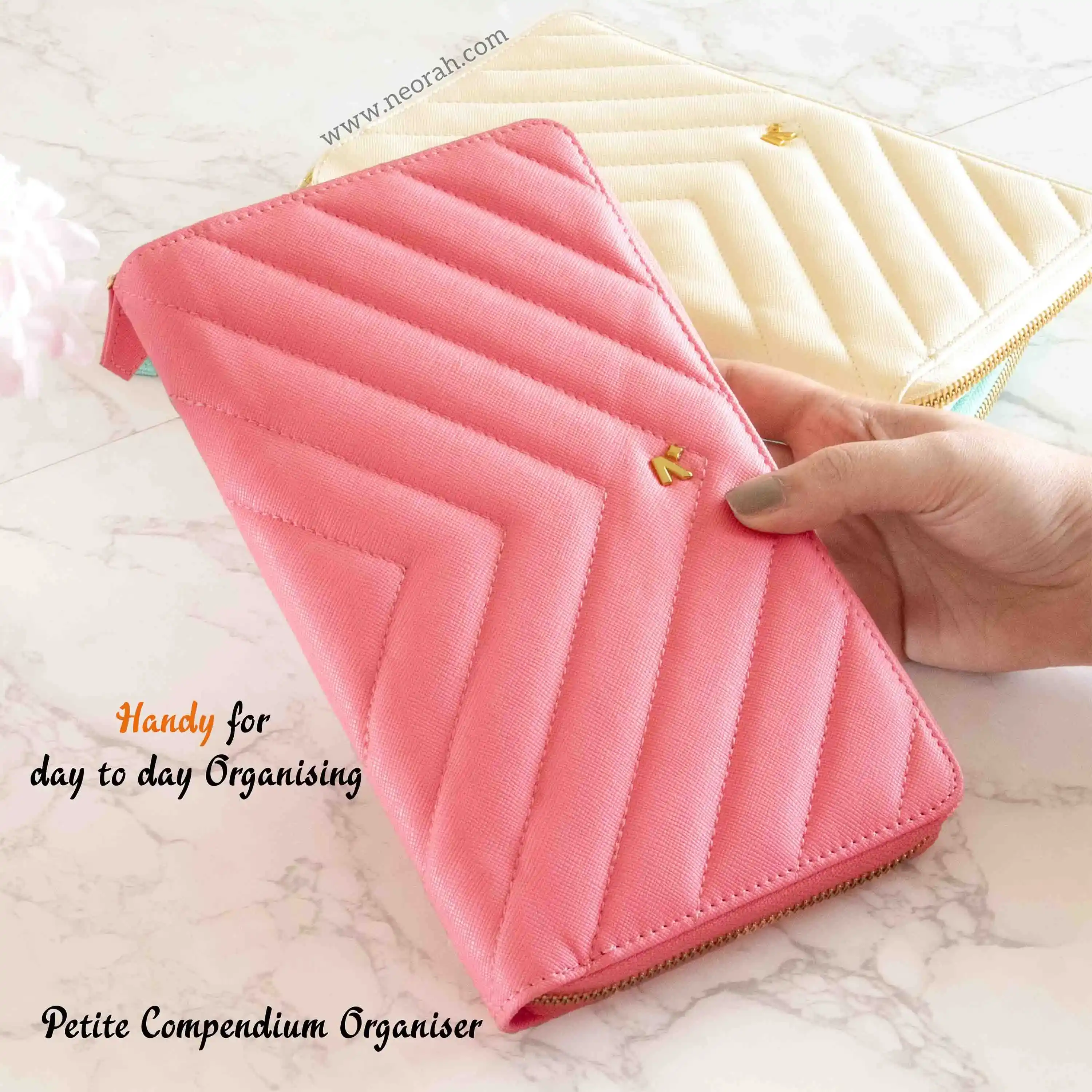 PETITE - REFILLABLE QUILTED ORGANISER SLEEVE - ZIP - Image 162