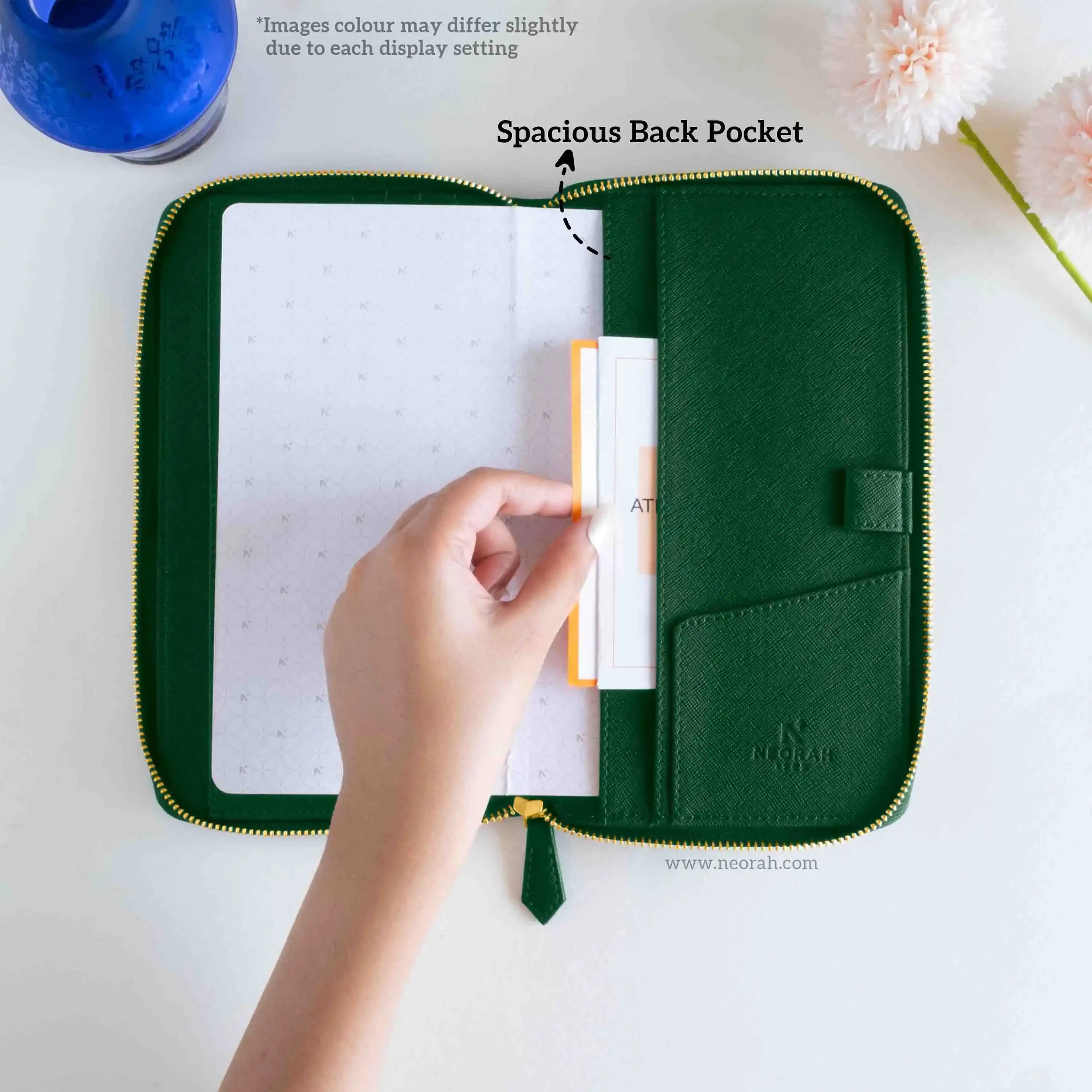 PETITE - REFILLABLE QUILTED ORGANISER SLEEVE - ZIP - Image 17