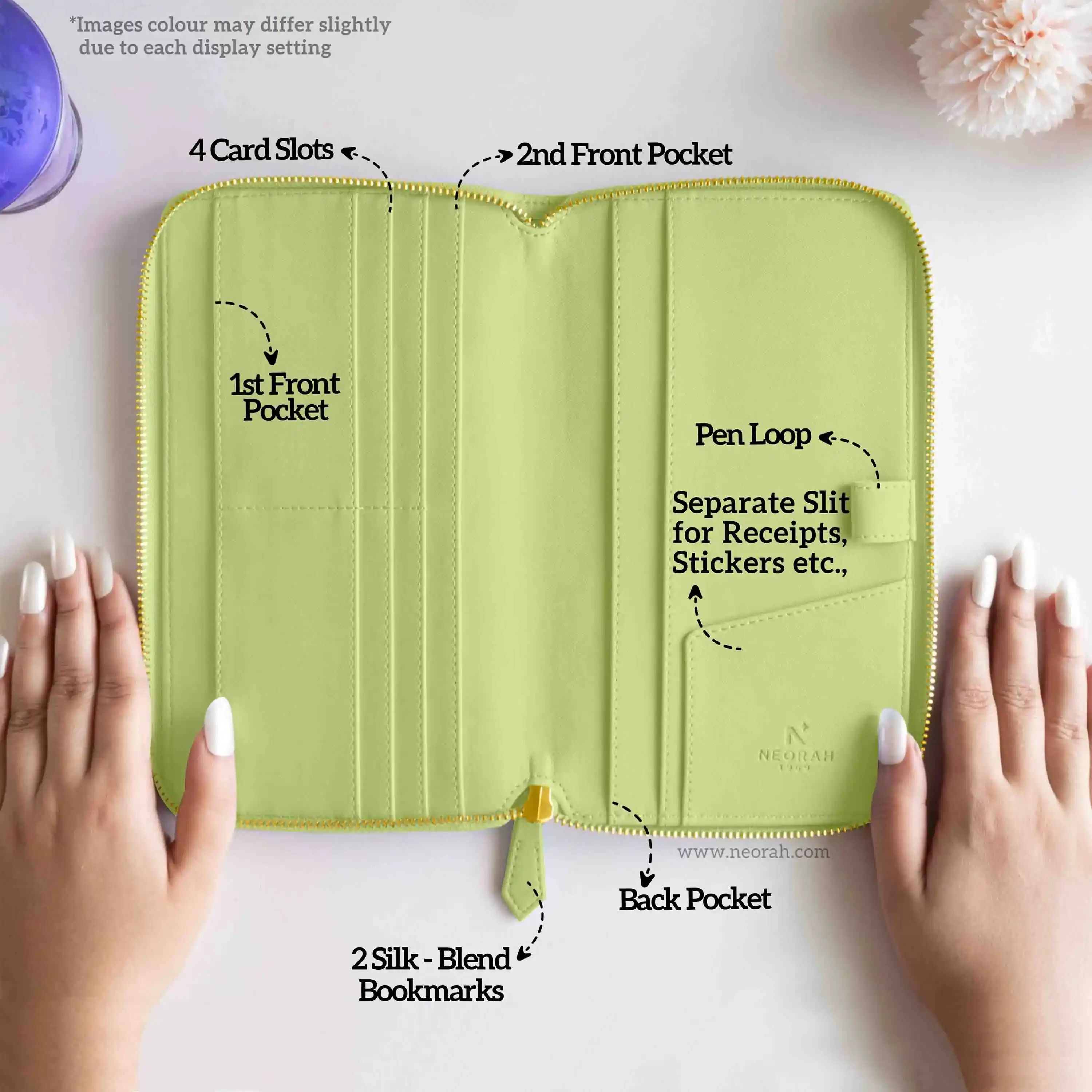 PETITE - REFILLABLE QUILTED ORGANISER SLEEVE - ZIP - Image 19