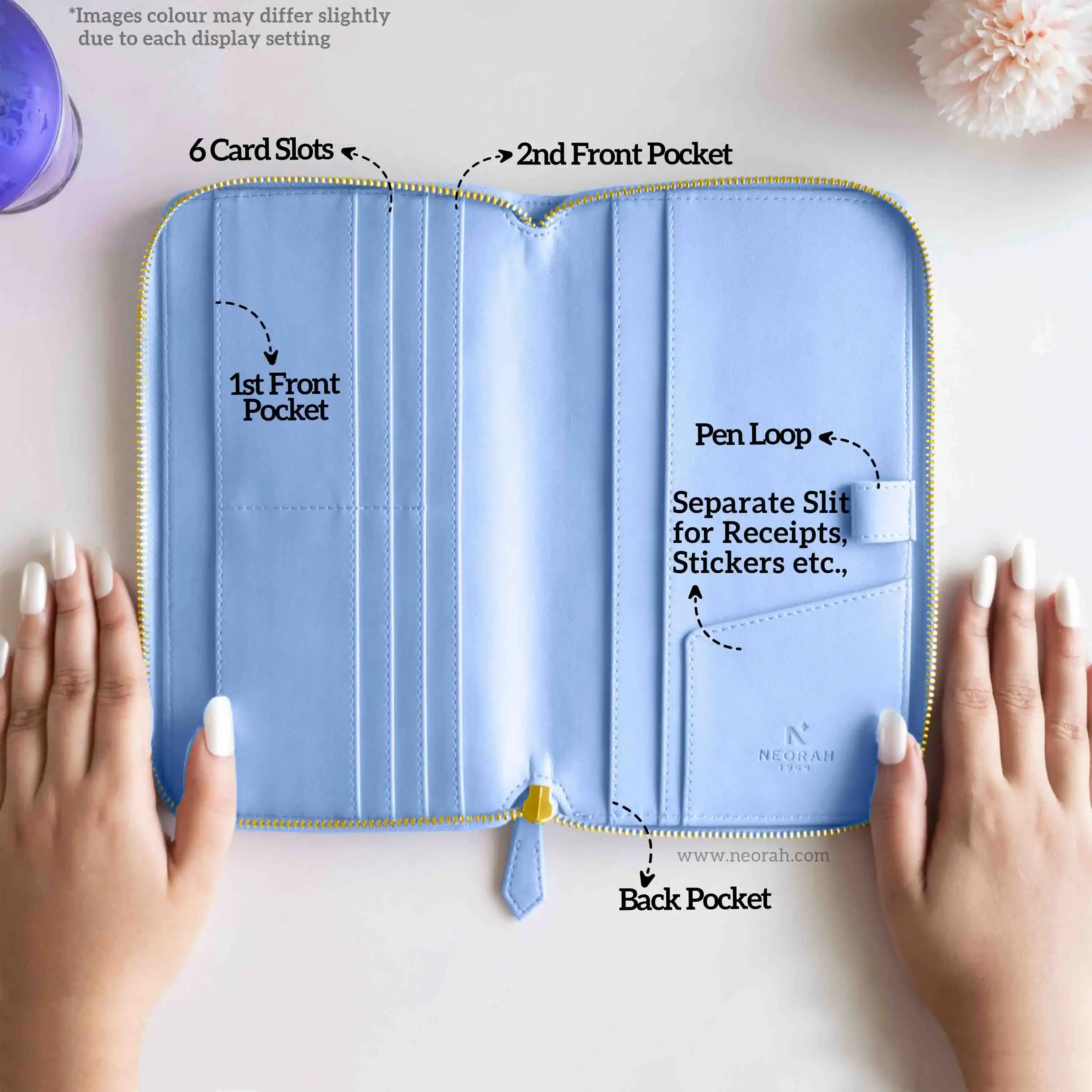 PETITE - REFILLABLE QUILTED ORGANISER SLEEVE - ZIP - Image 214