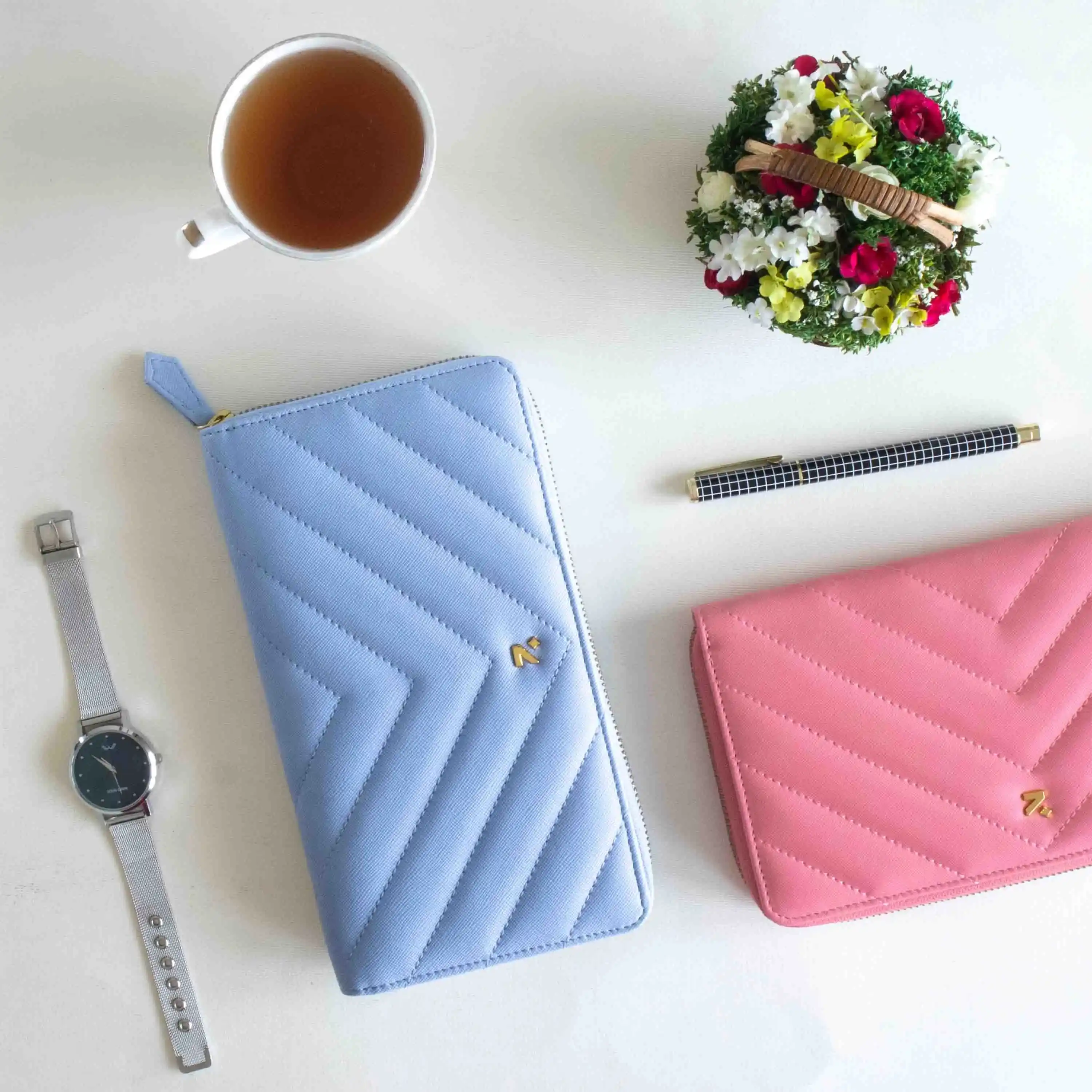 PETITE - REFILLABLE QUILTED ORGANISER SLEEVE - ZIP - Image 225