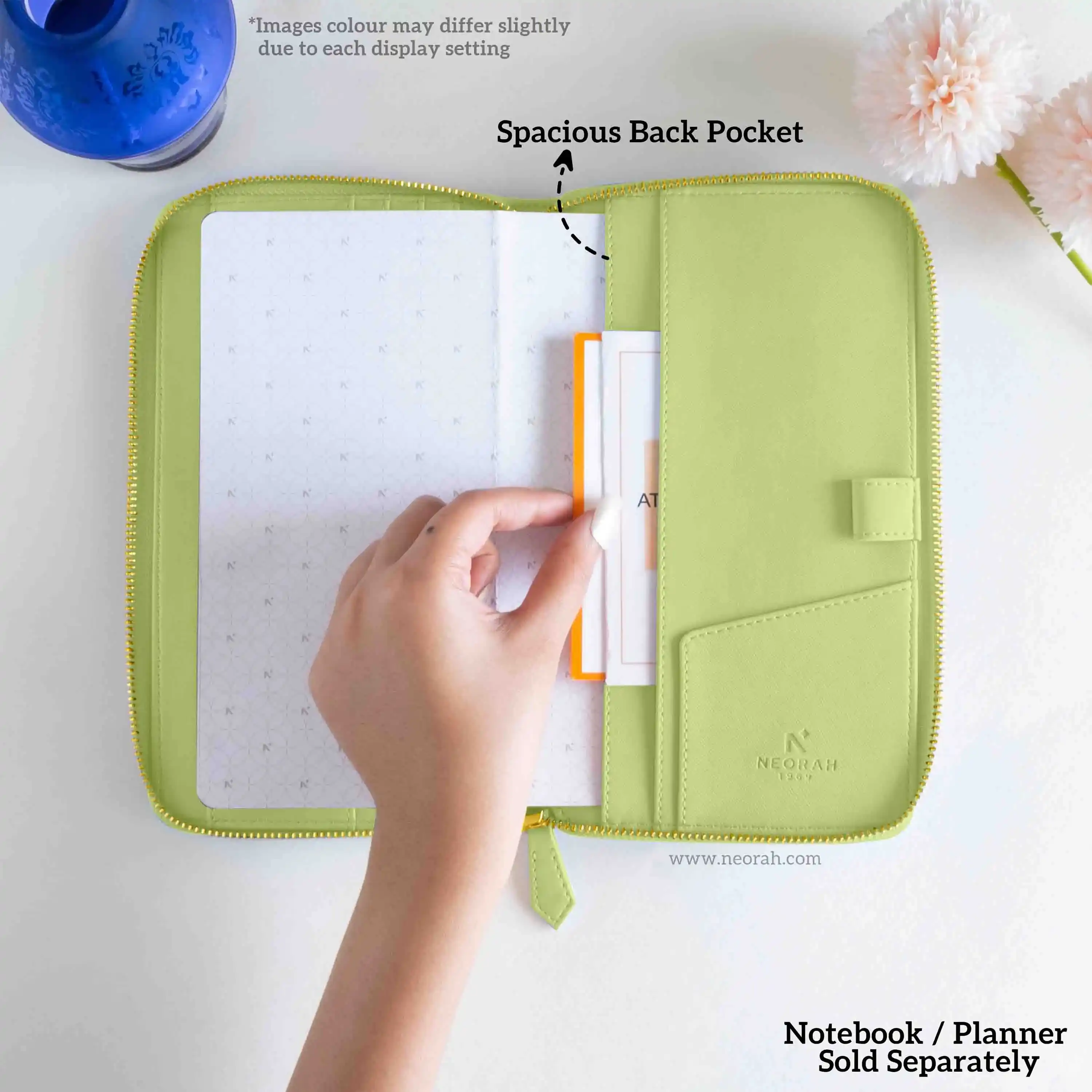 PETITE - REFILLABLE QUILTED ORGANISER SLEEVE - ZIP - Image 23