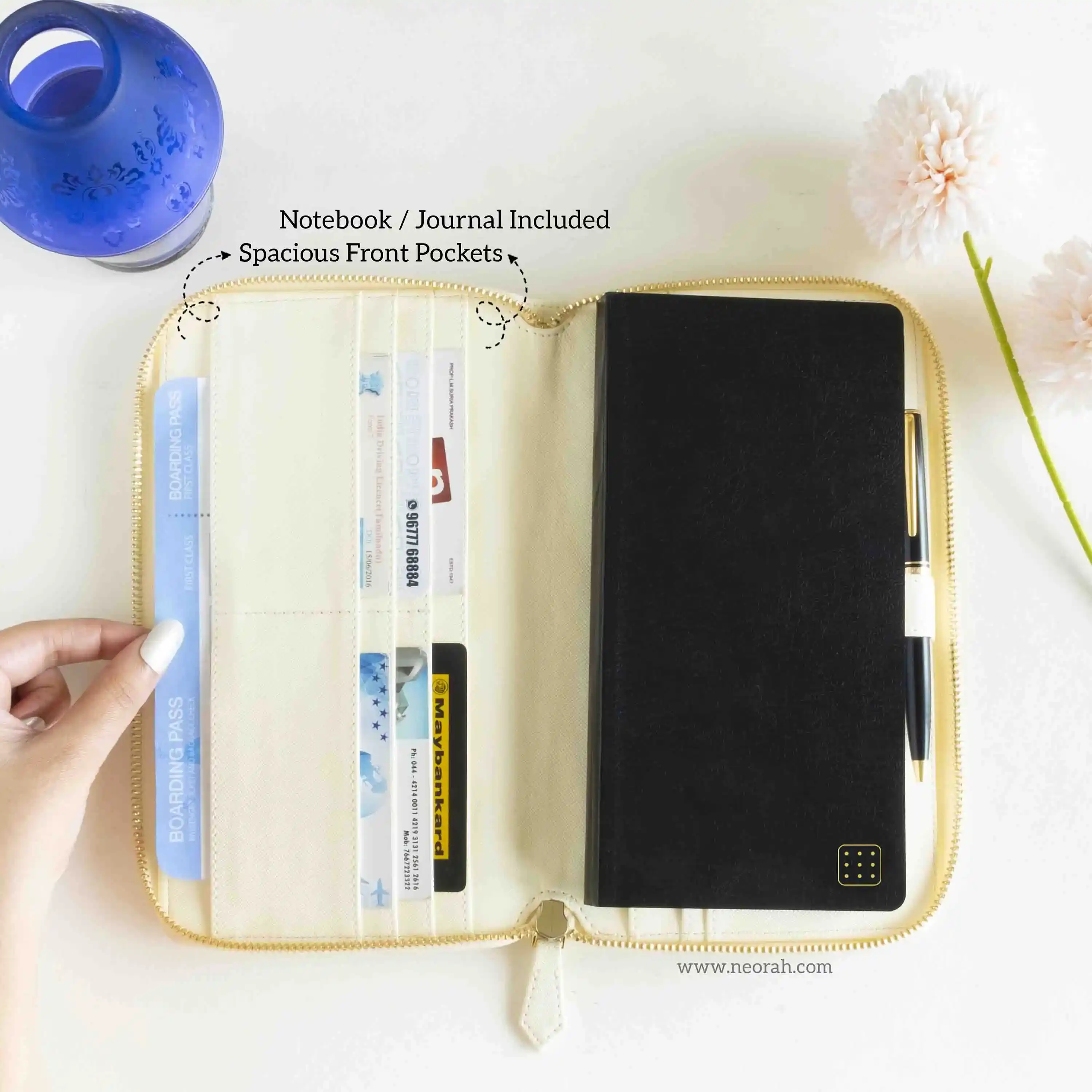 PETITE - REFILLABLE QUILTED ORGANISER SLEEVE - ZIP - Image 37