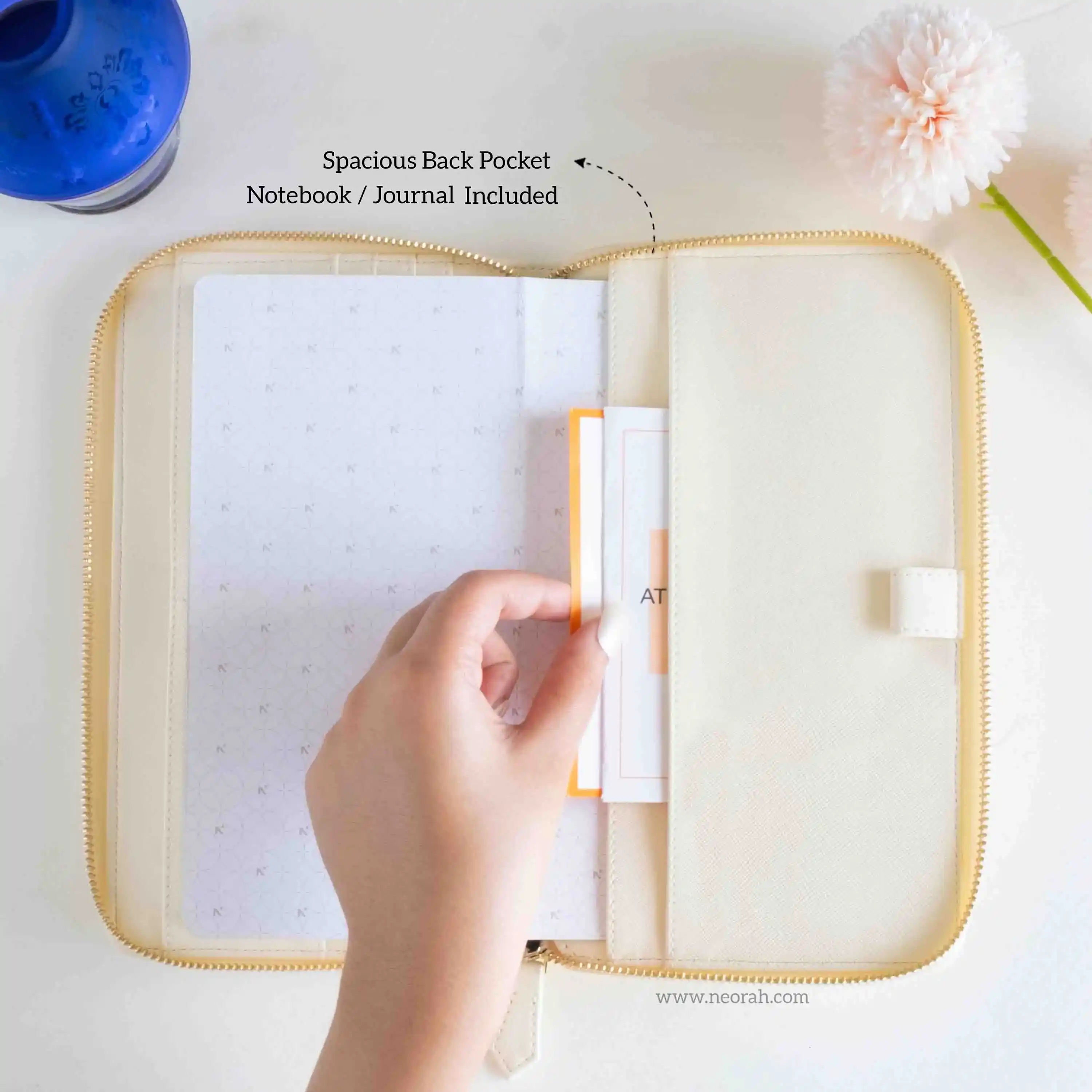 PETITE - REFILLABLE QUILTED ORGANISER SLEEVE - ZIP - Image 40
