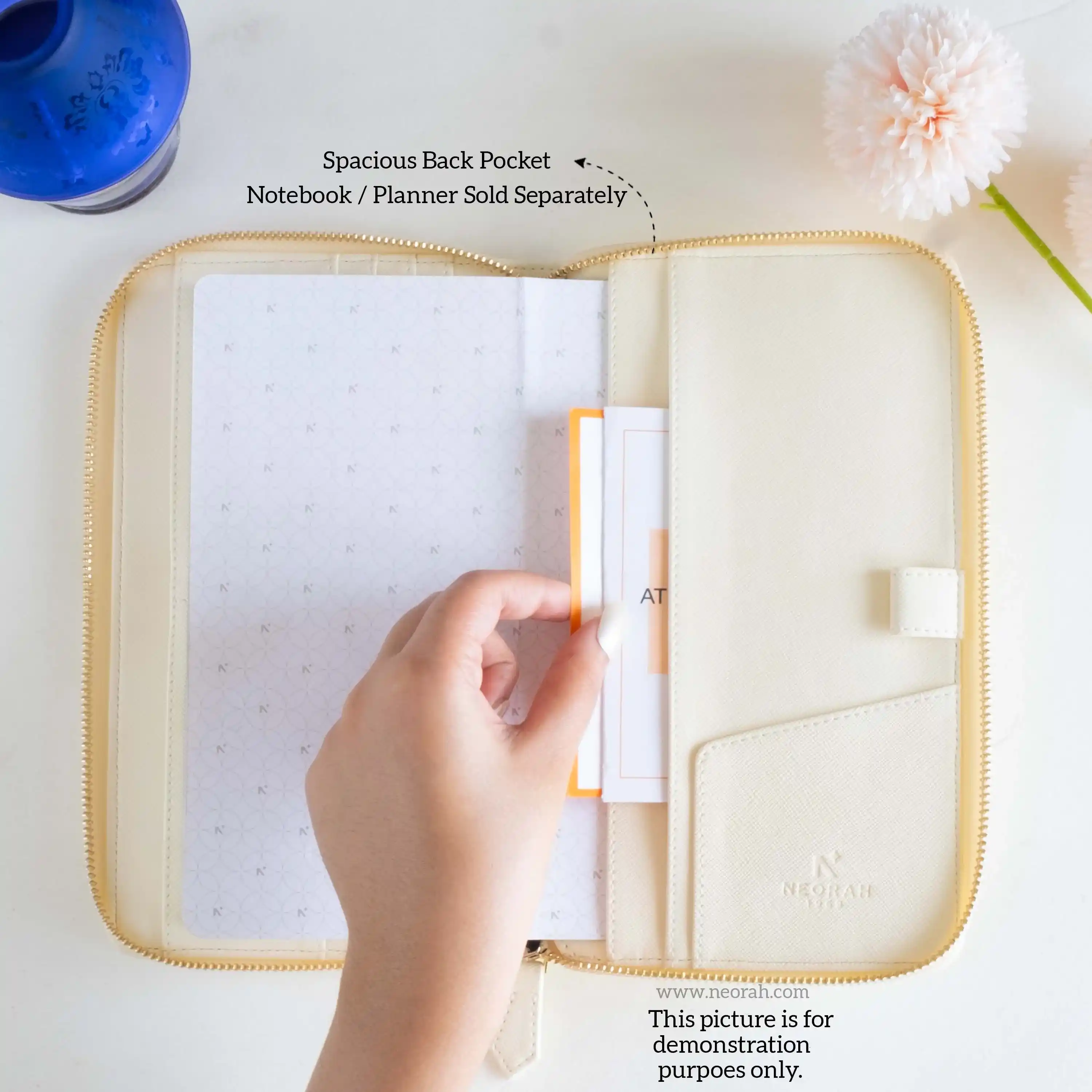 PETITE - REFILLABLE QUILTED ORGANISER SLEEVE - ZIP - Image 43
