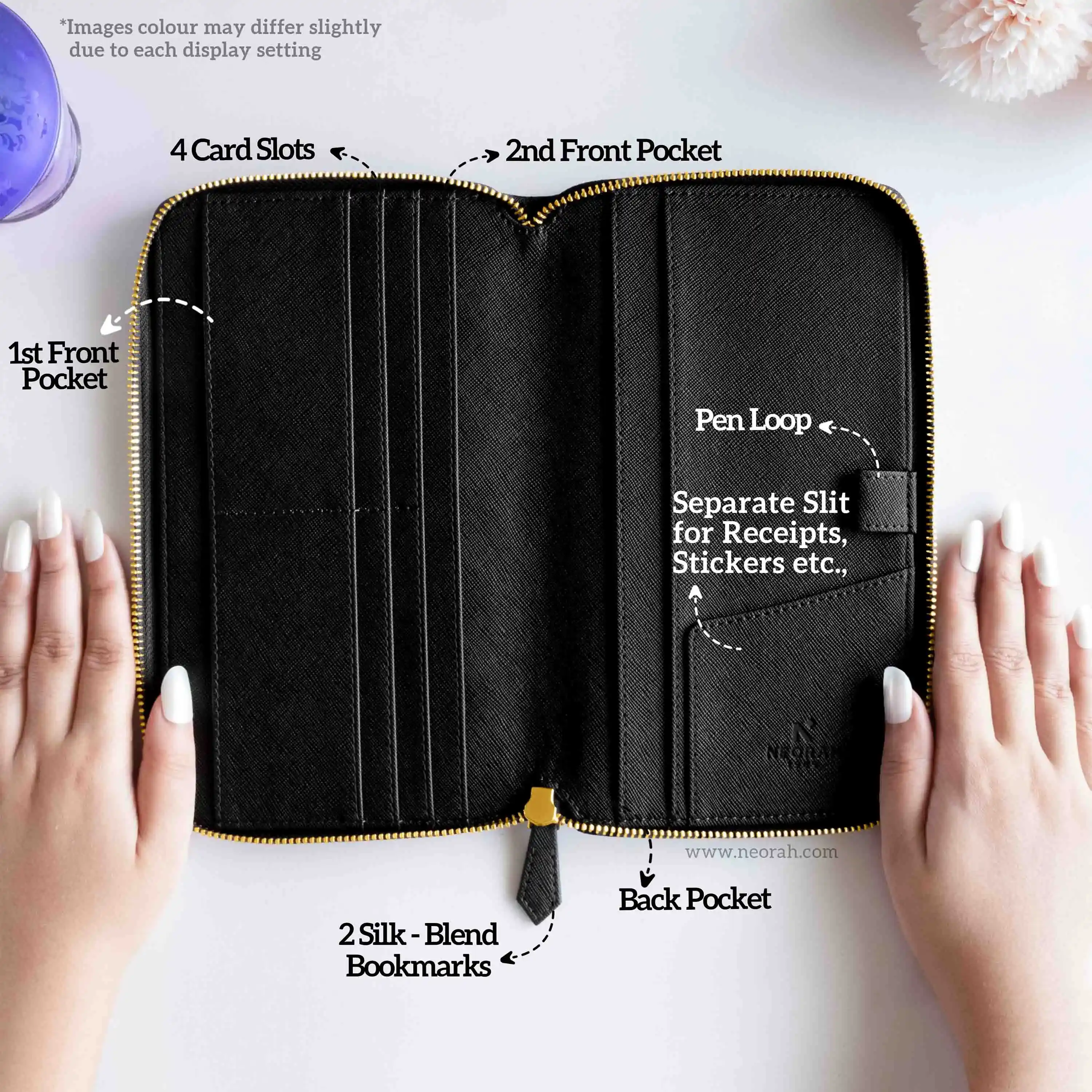 PETITE - REFILLABLE QUILTED ORGANISER SLEEVE - ZIP - Image 48