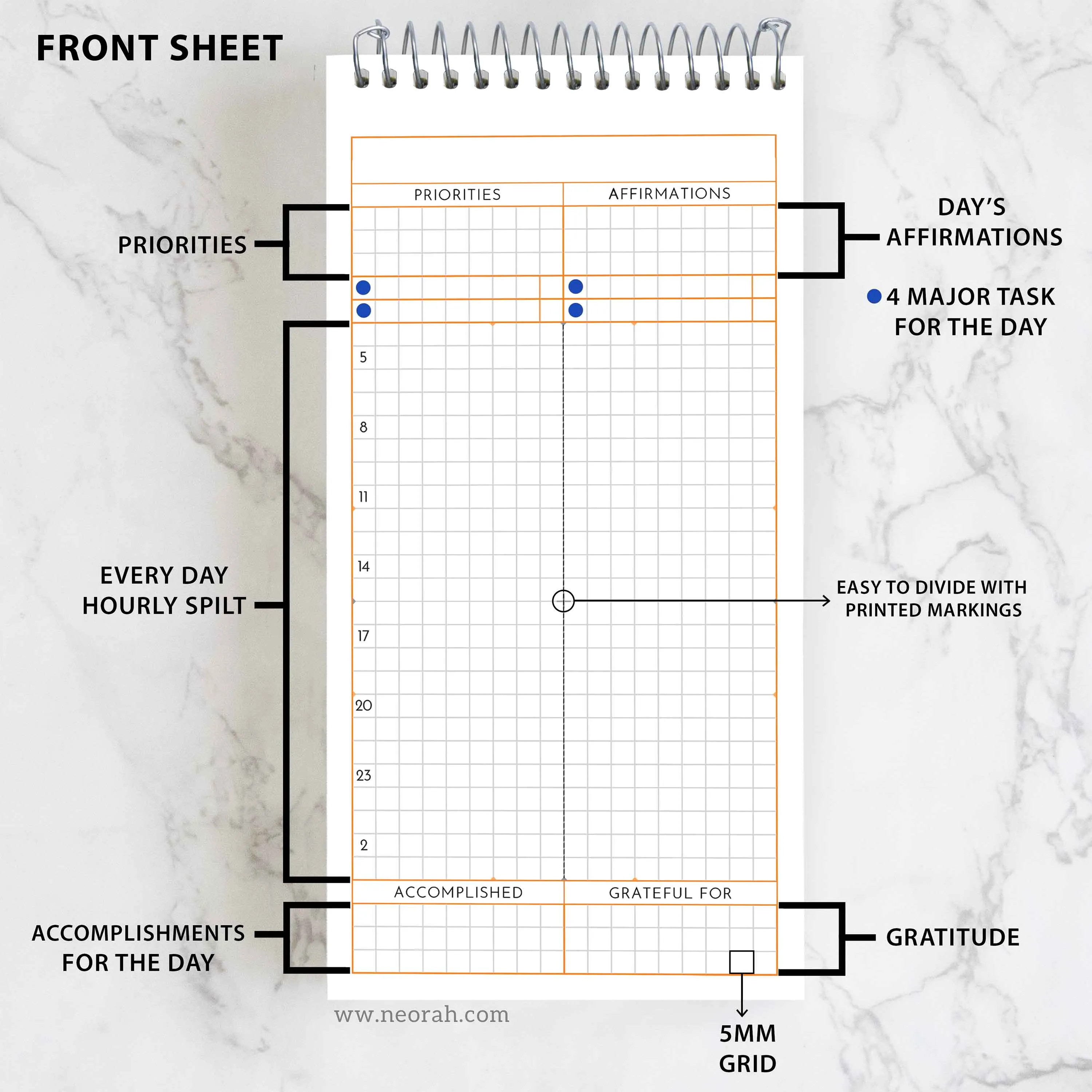 PETITE - UNDATED PLANNER- SOFT COVER - SPIRAL PAD - Image 44