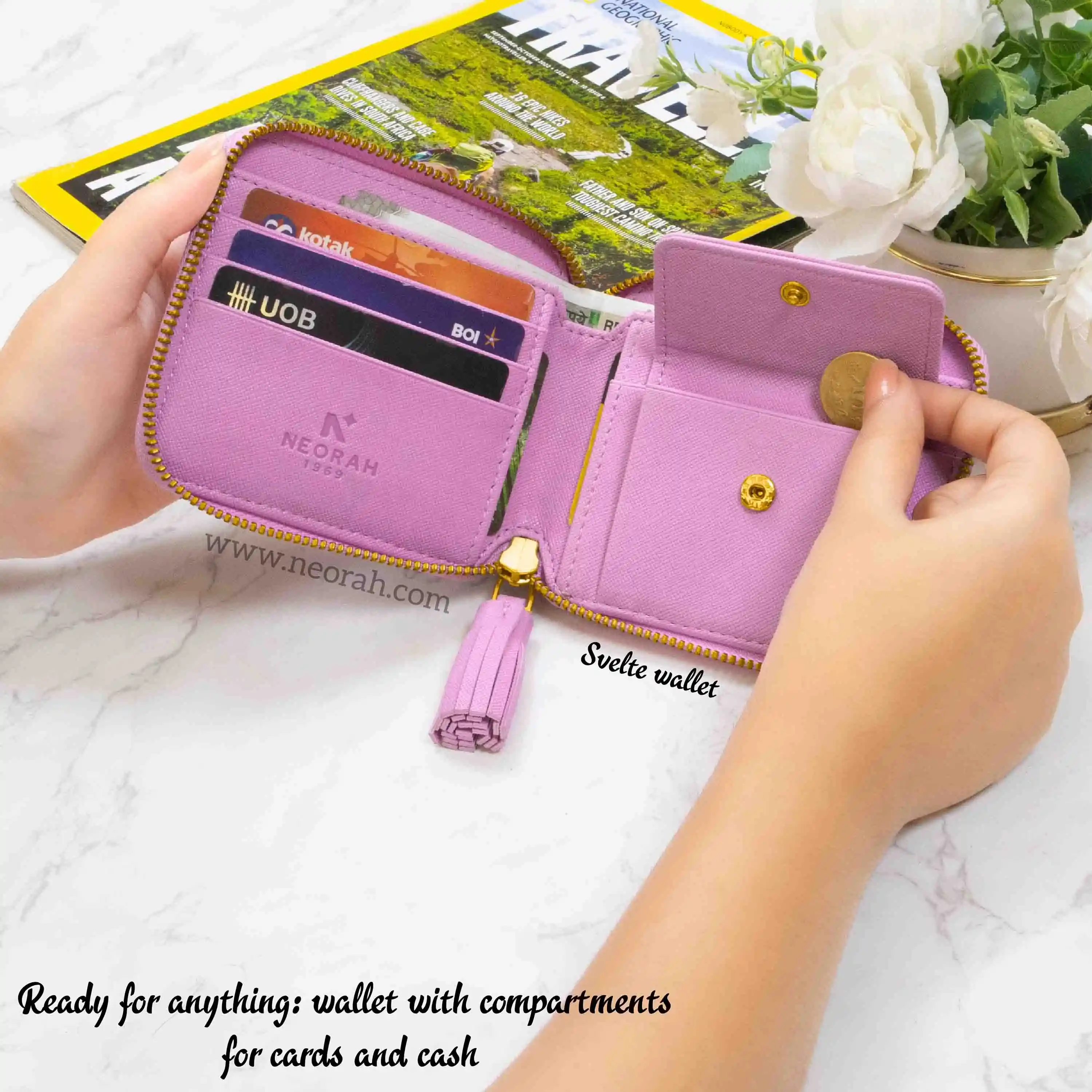 SVELTE – ZIPPER CARD & COIN POCKET WALLET - Image 3